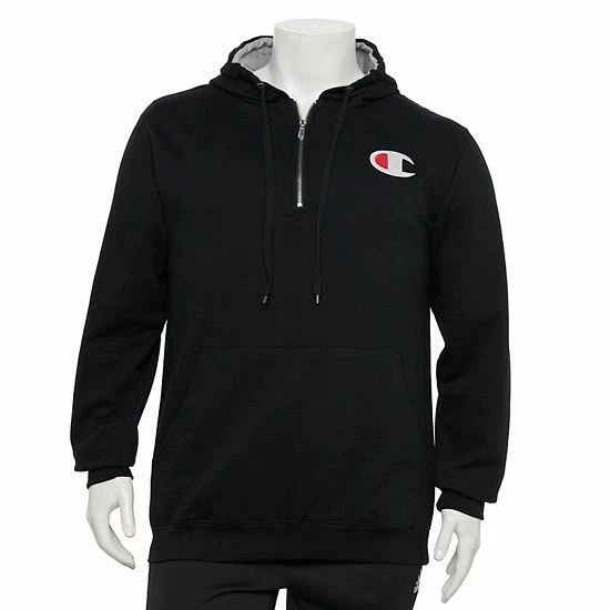 Big & Tall Champion® 1/4-Zip Hoodie Red Big & Tall Champion® 1/4-Zip Hoodie Red -Champion shop unnamed file 2320