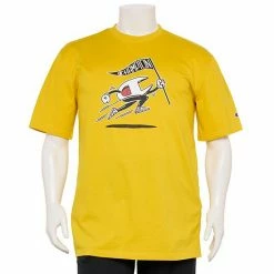 Big & Tall Champion® Animated Flag Post Graphic Tee Oxford Gray