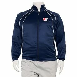 Big & Tall Champion® Tricot Track Jacket Charcoal -Champion shop unnamed file 2365