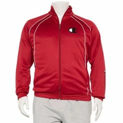 Big & Tall Champion® Tricot Track Jacket Charcoal -Champion shop unnamed file 2368