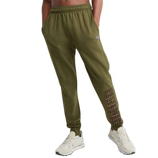 Men's Champion® Graphic Powerblend Fleece Joggers Cargo Olive Men's Champion® Graphic Powerblend Fleece Joggers Cargo Olive -Champion shop unnamed file 2395