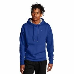 Men's Champion® Fleece Powerblend Hoodie Jetson Blue -Champion shop unnamed file 2404