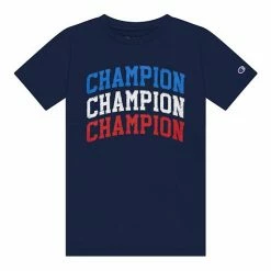 Boys 8-20 Champion® Triple Arch Tee Black -Champion shop unnamed file 2485