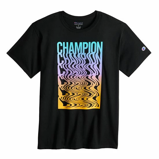 Men's Champion® Repeat Ripple Graphic Tee Black Men's Champion® Repeat Ripple Graphic Tee Black -Champion shop unnamed file 2565