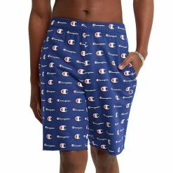 Men's Champion® 10-Inch Powerblend Fleece Shorts Little Script Black -Champion shop unnamed file 2573