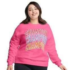 Plus Size Champion® Powerblend Fleece Crewneck Sweatshirt Creative Mauve -Champion shop unnamed file 2578
