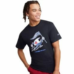 Men's Champion® Animated Flag Post Graphic Tee Oxford Gray -Champion shop unnamed file 2589