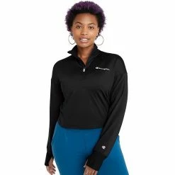 Women's Champion® Soft Touch Quarter-Zip Pullover Blue Jay -Champion shop unnamed file 2595