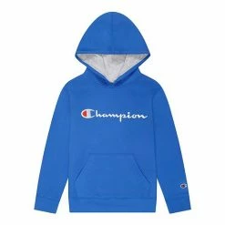 Kids 7-20 Champion® Script Fleece Hoodie Gray -Champion shop unnamed file 26