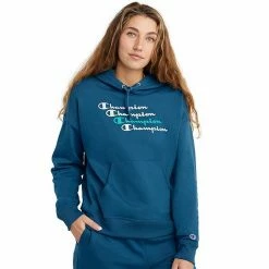 Women's Champion® Powerblend Relaxed Fleece Hoodie Fresh Teal 9 Women's Champion® Powerblend Relaxed Fleece Hoodie Fresh Teal -Champion shop unnamed file 2622
