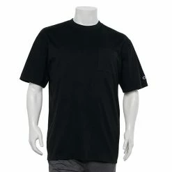 Big & Tall Champion® Solid Crewneck Pocket Tee Navy -Champion shop unnamed file 2651