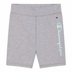 Girls 7-16 Champion® Tie-Dye Script Bike Shorts Oxford Heather