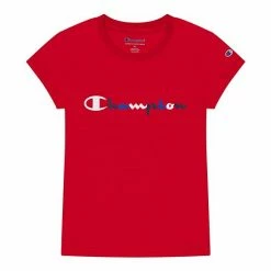Girls 7-16 Champion® Americana Script Graphic Tee Scarlet -Champion shop unnamed file 2673