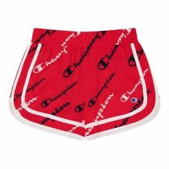 Girls 7-16 Champion® Script Print Woven Shorts Scarlet -Champion shop unnamed file 2678