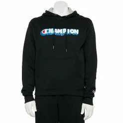 Men's Champion® Graphic Powerblend Fleece Hoodie Black -Champion shop unnamed file 2732