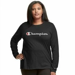 Plus Size Champion® Graphic Tee Black -Champion shop unnamed file 2767