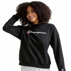 Women's Champion® Powerblend Fleece Boyfriend Sweatshirt Poppy Orange -Champion shop unnamed file 280