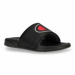 Champion® Mega Slide Big C Kids' Sandals Gray Scarlet