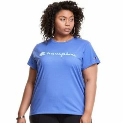 Plus Size Champion® Classic Graphic Tee Athletic Navy -Champion shop unnamed file 2833