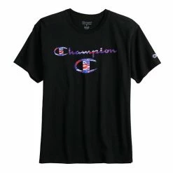 Men's Champion® American Brushstroke Fill Graphic Tee Black -Champion shop unnamed file 2838