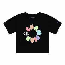 Girls 7-16 Champion® Big Bubble Circle Graphic Boxy Tee Black
