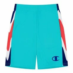 Boys 8-20 Champion® Wavy Box Script Panel Shorts Electric Cyan -Champion shop unnamed file 2865