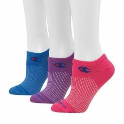 Women's Champion® 3-Pack Sport Super No-Show Socks #CHWS18 Berry -Champion shop unnamed file 2869