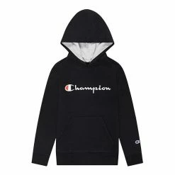 Kids 7-20 Champion® Script Fleece Hoodie Gray -Champion shop unnamed file 29