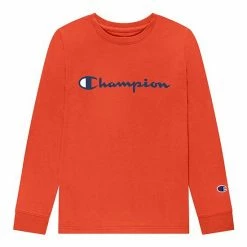 Kids 7-20 Champion® Script Tee Crayon Orange -Champion shop unnamed file 293