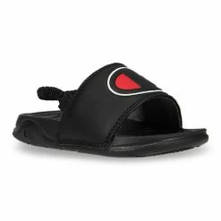 Champion® Mega Slide Big C Baby/Toddler Sandals Black Pink -Champion shop unnamed file 2941
