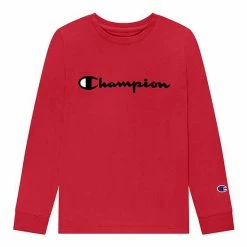 Kids 7-20 Champion® Script Tee Crayon Orange -Champion shop unnamed file 299