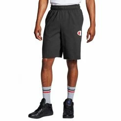 Men's Champion® Powerblend Fleece Shorts Black -Champion shop unnamed file 3025