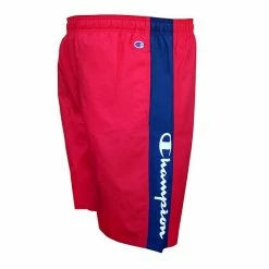 Big & Tall Champion Side-Stripe Swim Trunks Black -Champion shop unnamed file 3066