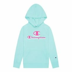 Girls 7-16 Champion® Drop Shadow Script Hoodie Ice Fall -Champion shop unnamed file 3119
