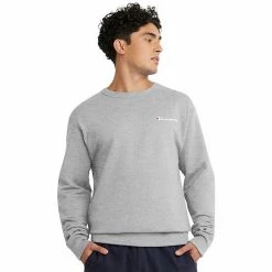 Men's Champion® Powerblend Fleece Crew Sweatshirt Cargo Olive -Champion shop unnamed file 3142