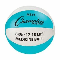 Champion Sports MB16 17-18 Lbs Leather, Teal & White
