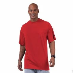 Big & Tall Champion® Solid Crewneck Pocket Tee Cardinal Red