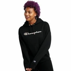 Women's Champion® Powerblend Relaxed Hoodie White -Champion shop unnamed file 3192