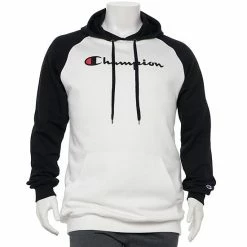 Big & Tall Champion® Raglan Fleece Hoodie White Navy -Champion shop unnamed file 3206