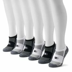 Women's Champion® 6-pk. Cushioned Double Dry No-Show Socks CH306 Black White -Champion shop unnamed file 3245