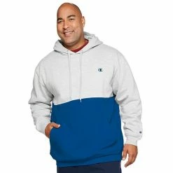 Big & Tall Champion® Colorblock Fleece Hoodie Heather Red -Champion shop unnamed file 3267