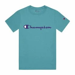 Boys 8-20 Champion® Script Tee Electric Cyan -Champion shop unnamed file 3282