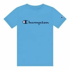 Boys 8-20 Champion® Script Tee Electric Cyan -Champion shop unnamed file 3283