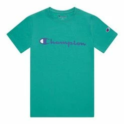 Boys 8-20 Champion® Script Tee Electric Cyan -Champion shop unnamed file 3284