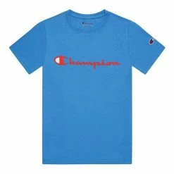 Boys 8-20 Champion® Script Tee Electric Cyan -Champion shop unnamed file 3285