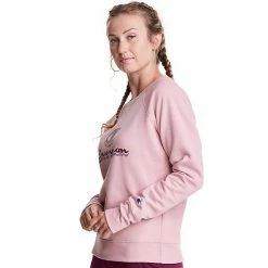 Women's Champion® Powerblend Graphic Crewneck Sweatshirt Venture Pink -Champion shop unnamed file 3291