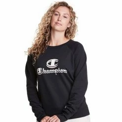 Women's Champion® Powerblend Graphic Crewneck Sweatshirt Venture Pink -Champion shop unnamed file 3294