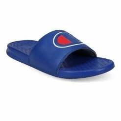 Champion® Super Slide Men's Slide Sandals Blue White -Champion shop unnamed file 3308