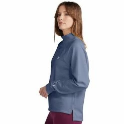 Women's Champion® Powerblend Mockneck Top Paper Orchid -Champion shop unnamed file 3311