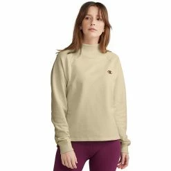Women's Champion® Powerblend Mockneck Top Paper Orchid -Champion shop unnamed file 3317